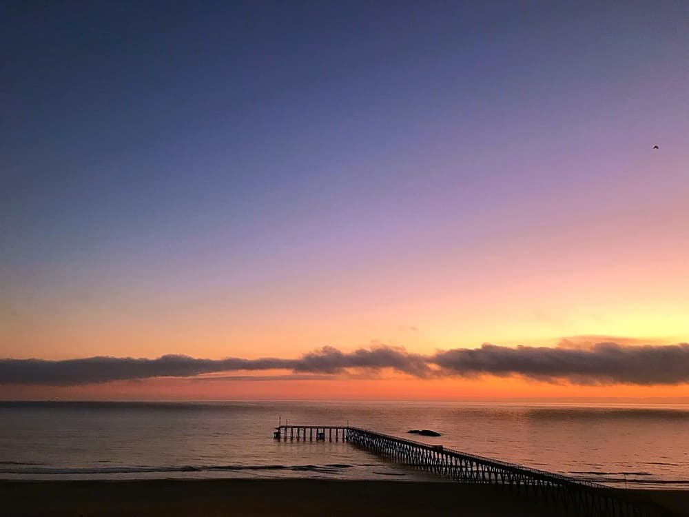 Puesta de sol en Rosarito, baja California