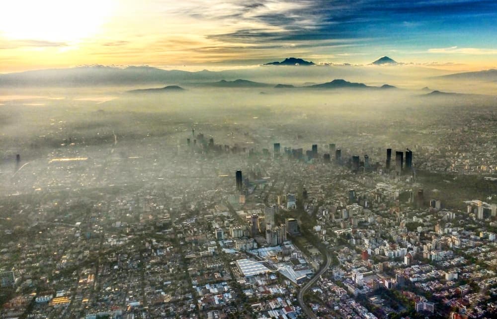 Panoramic view of Mexico City