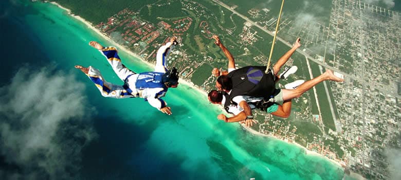Extreme adventure in the Mexican Caribbean