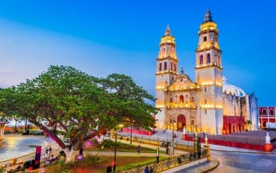 Beautiful city of Campeche in Mexico