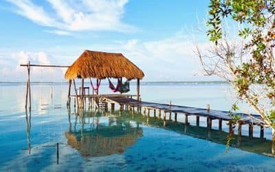 Palapas, Hammocks and Bacalar Lagoon