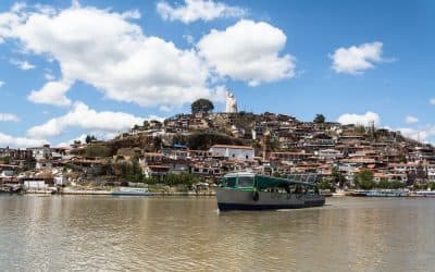 View of Patzcuaro Island in Mitchoacan