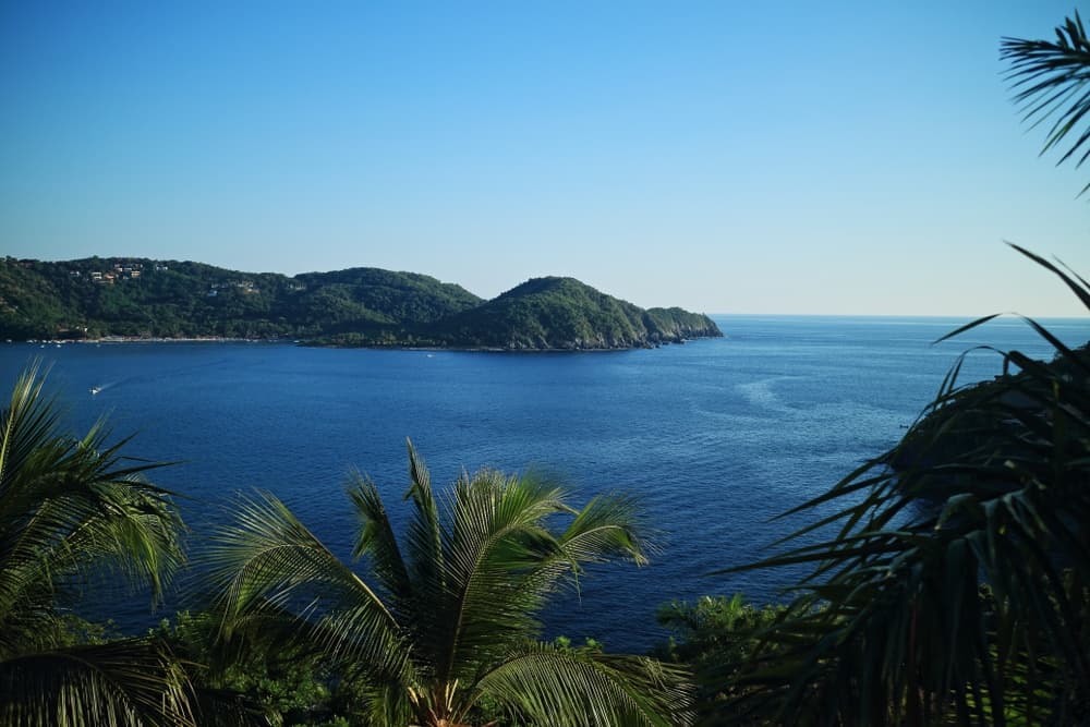 Increíbles vistas de playa en Zihuatanejo