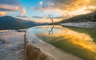 Natural swimming pools at Hierve el Agua, Oaxaca