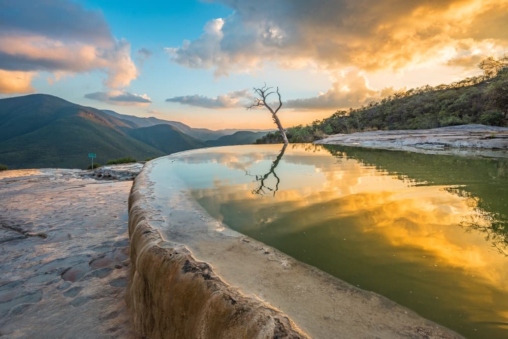 Piscinas naturales en Hierve el Agua, Oaxaca