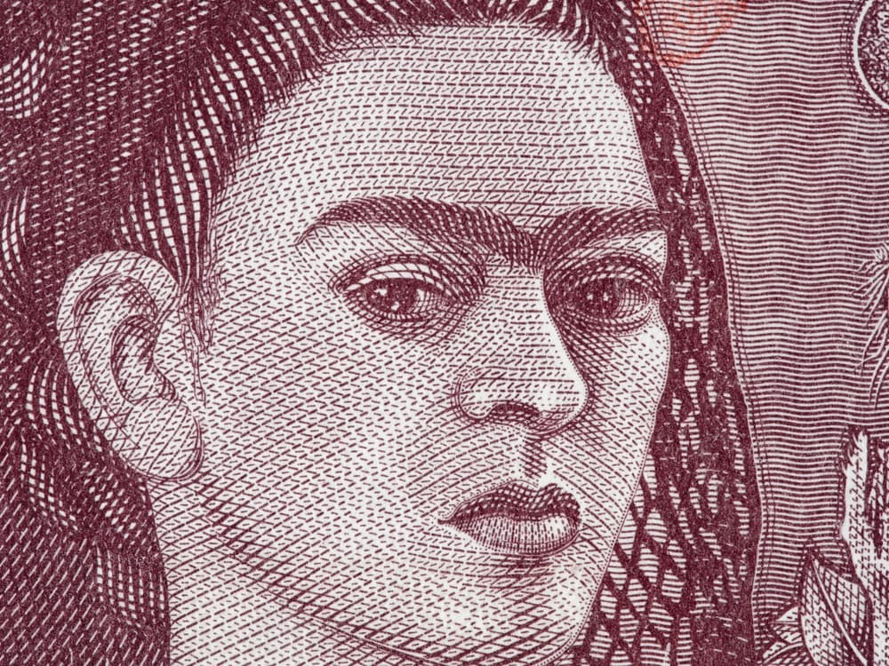Dibujo billete Frida Kahlo
