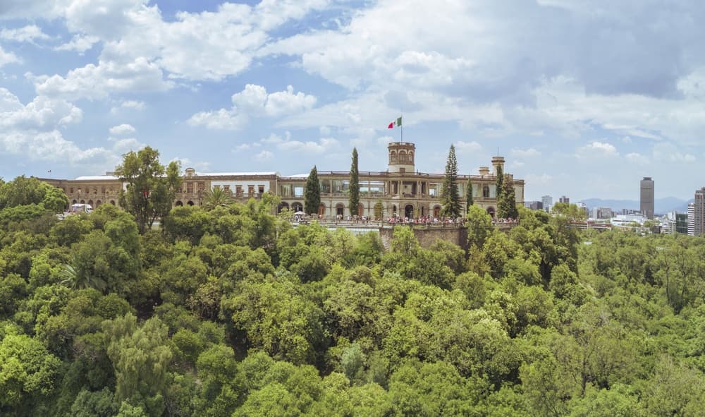 El Museo nacional en el parque Cjapultepec