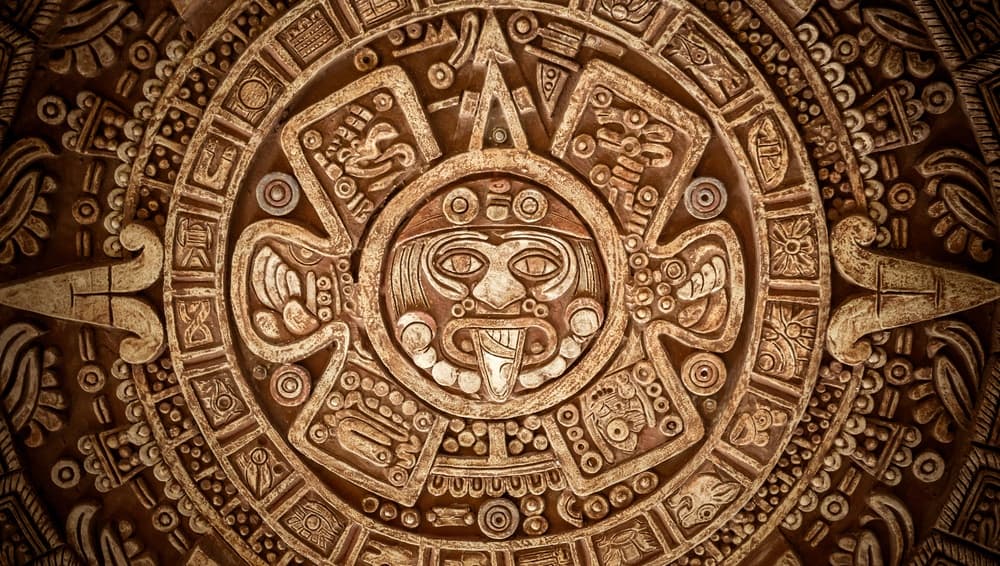 Mural antigua cultura azteca