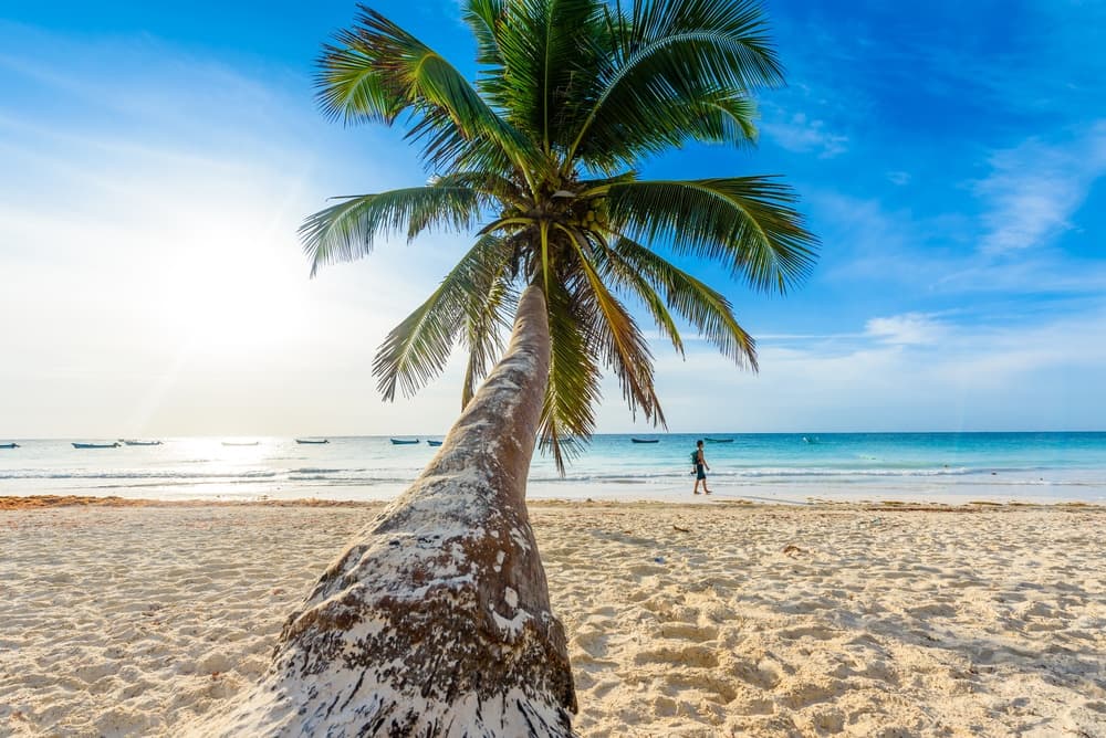 Vistas de la playa paraiso