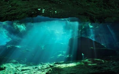 Base of the Chac Mool cenote