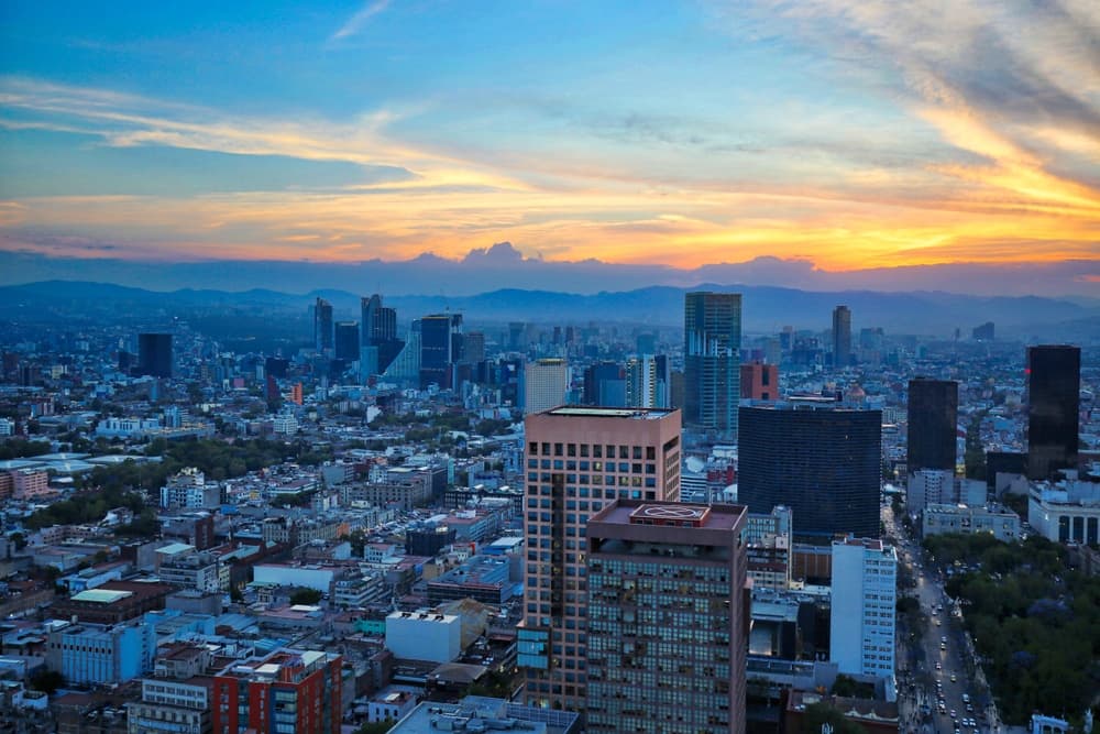 Vista aérea de Ciudad de México