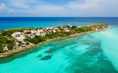 Panoramic view of the Caribbean island