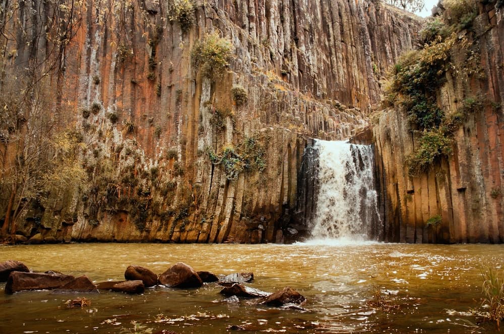 Panoramic view of Basaltic Prisms Hidalgo