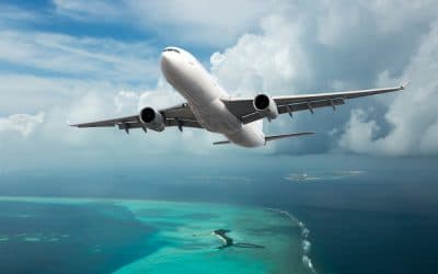 Flying over Cancun