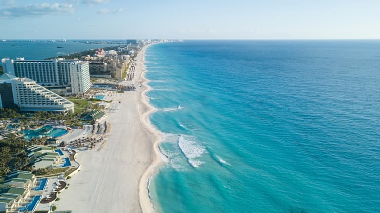 Playa en Cancún