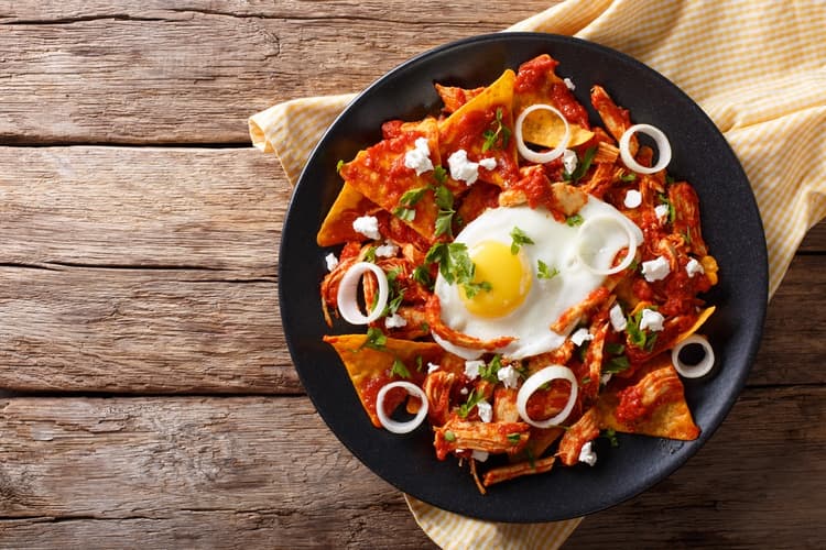 Plato tradicional chilaquiles
