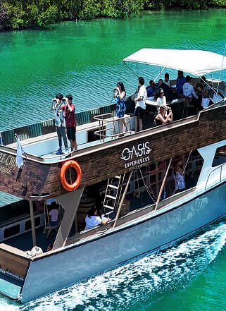 Barco Jungle Cruise na Lagoa Nichupté