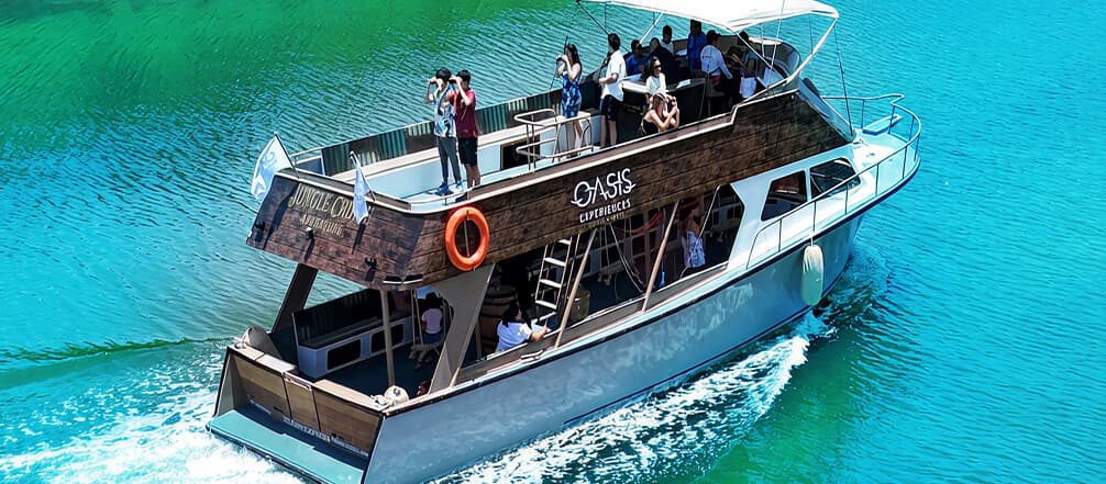 Barco Jungle Cruise na Lagoa Nichupté