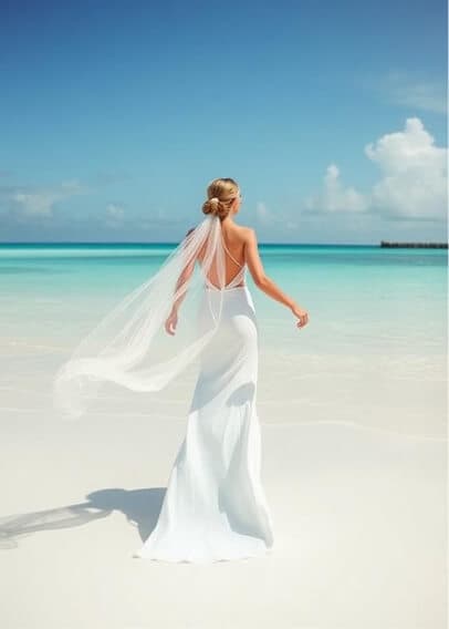 Noiva na praia Oasis - Promoção O Weddings